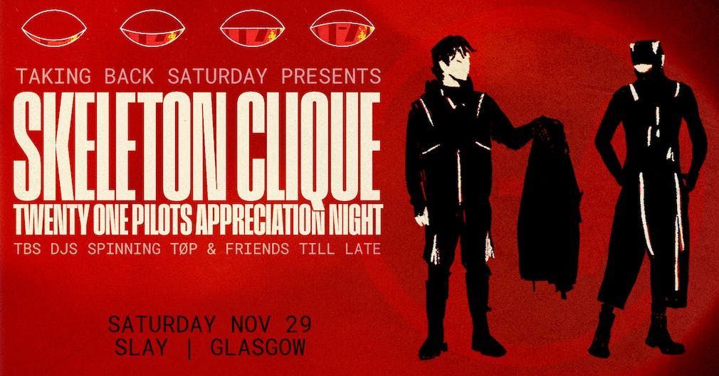 Skeleton Clique: Twenty One Pilots Appreciation Night - Glasgow, 29 November | Event in Glasgow | AllEvents
