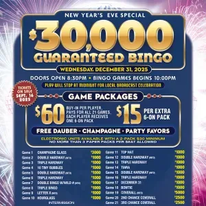 New Years Eve Bingo