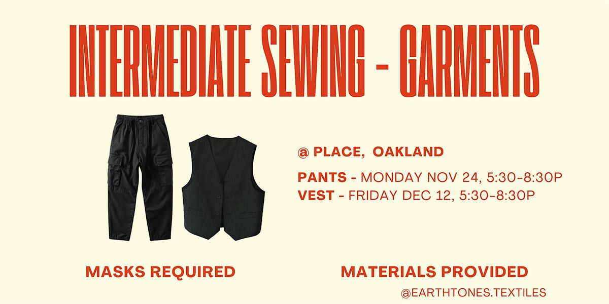 Learn to Sew Garments (Nov/Dec 2025) | Event in Oakland | AllEvents