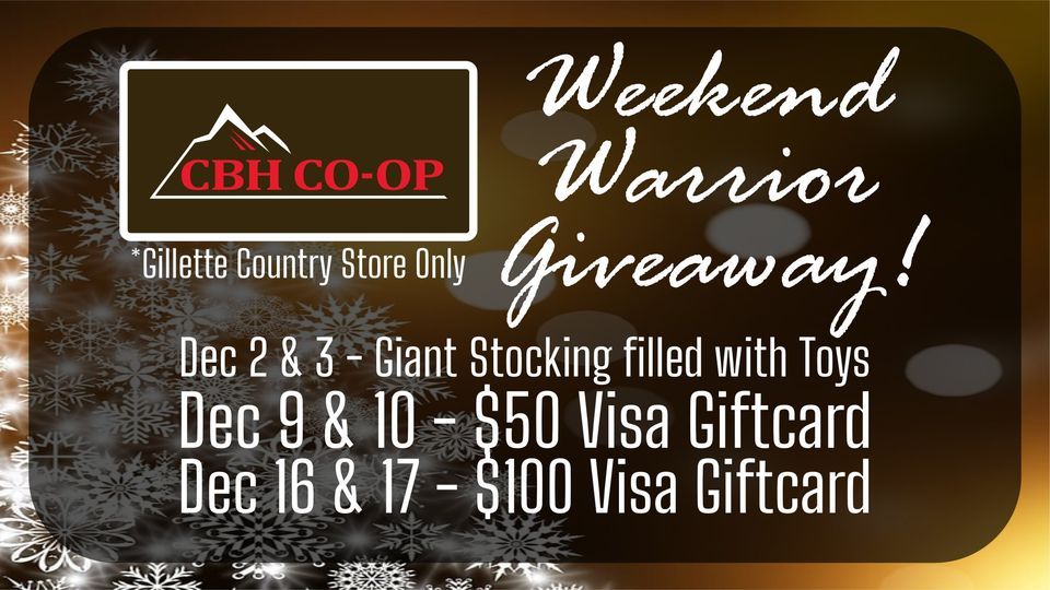 weekend-warrior-giveaway-cbh-co-op-cenex-gillette-country-store