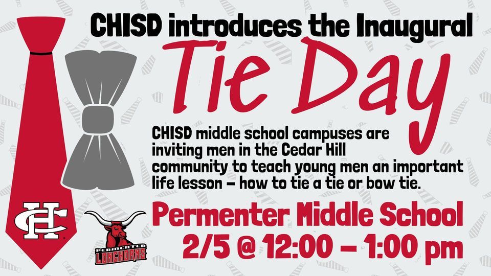 CHISD Inaugural Tie Day, W.S. Permenter Middle School, Cedar Hill, 5