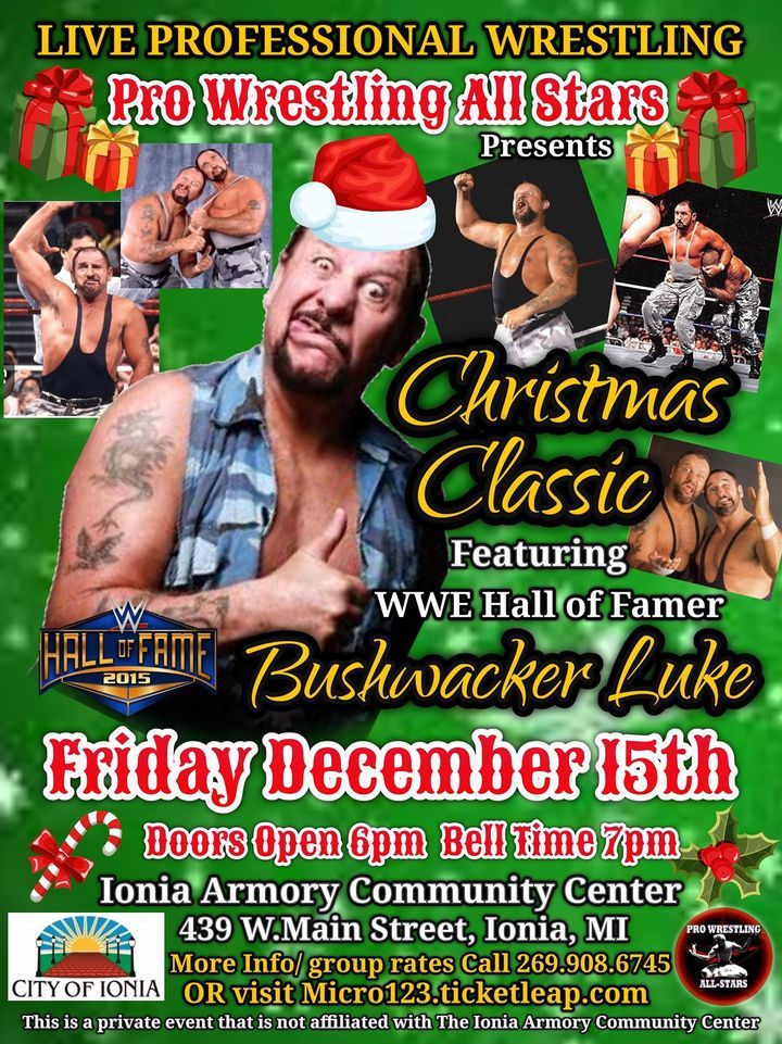 PWAS "Christmas Classic", Ionia Armory, December 15 to December 16