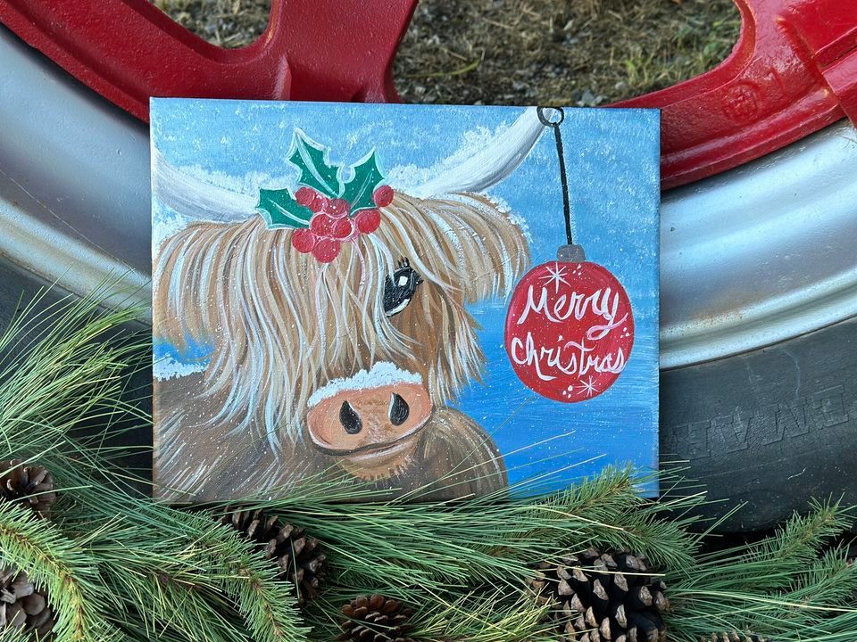 Christmas Cow Painting Class, 27378 Osceola Rd, Abingdon, VA 242116456, United States, December