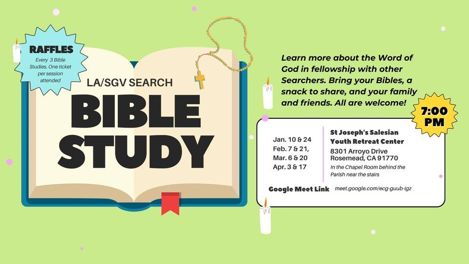 Bible Study, St. Joseph's Salesian Youth Renewal Center, Rosemead