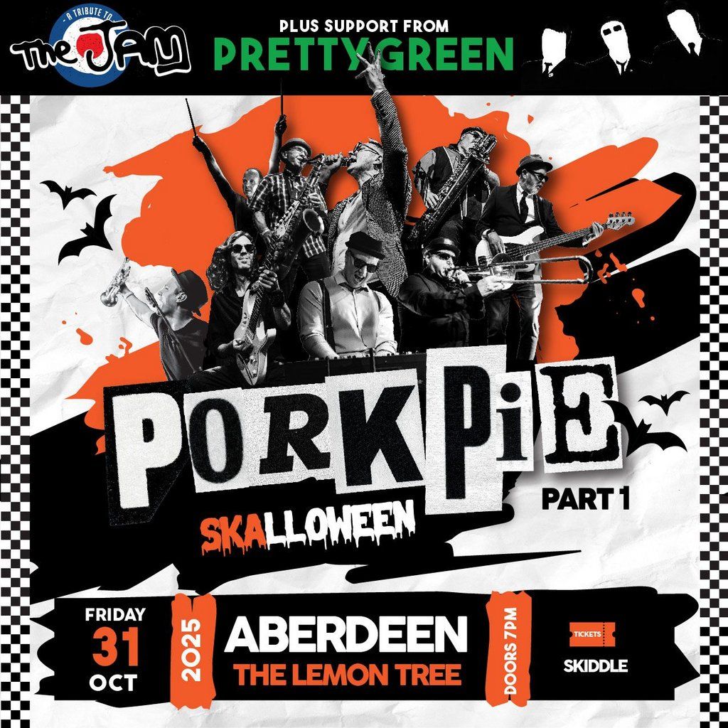 PorkPie & Pretty Green (The Jam) at The Lemon Tree, Aberdeen #1, 31 October | Event in Aberdeen | AllEvents