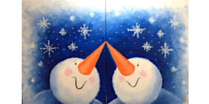 Snow Kisses - Paint and Sip in San Francisco | Classpop!™, 19 December | Event in Danville | AllEvents