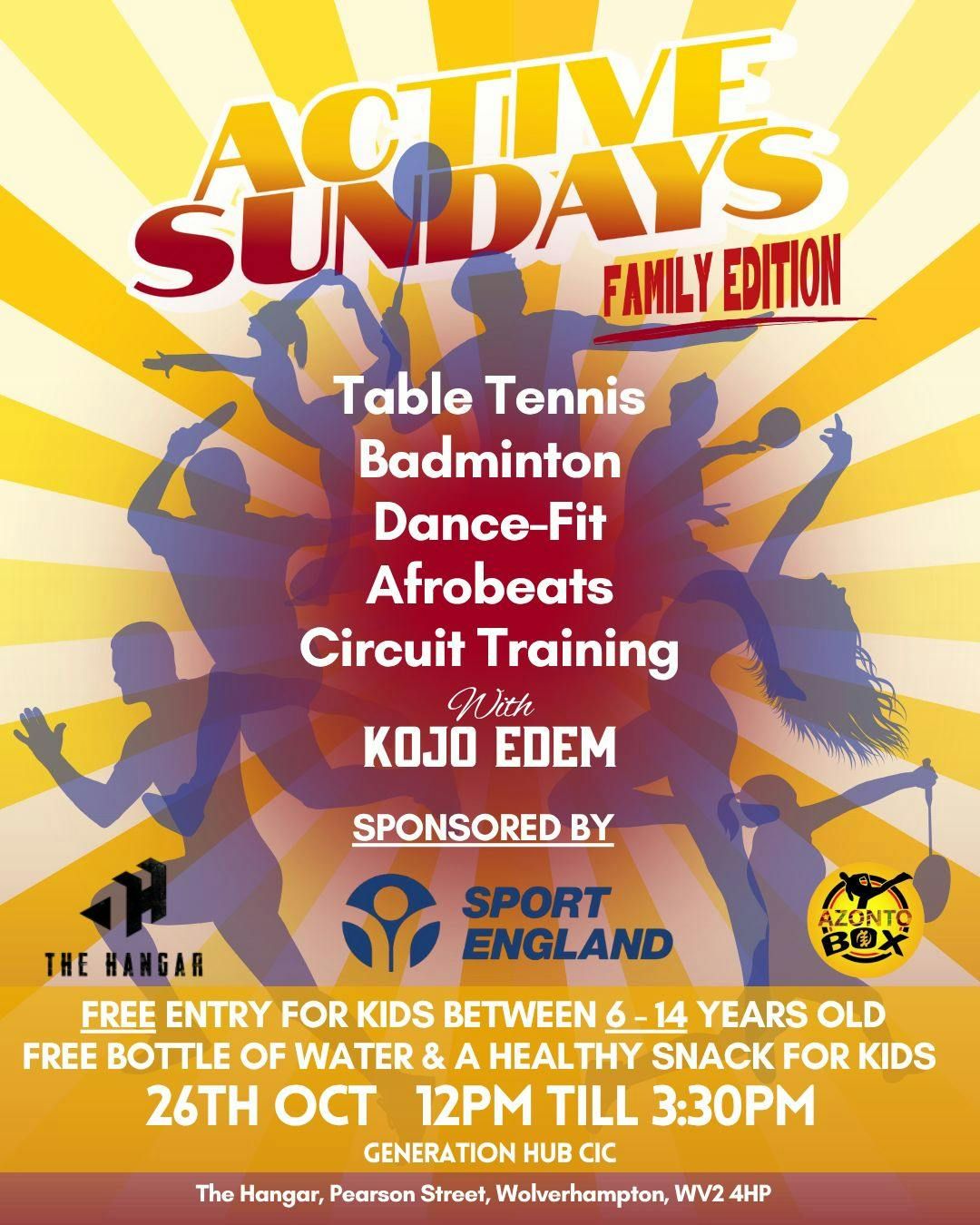 Active Sundays: Family Edition, 26 October | Event in Wolverhampton | AllEvents