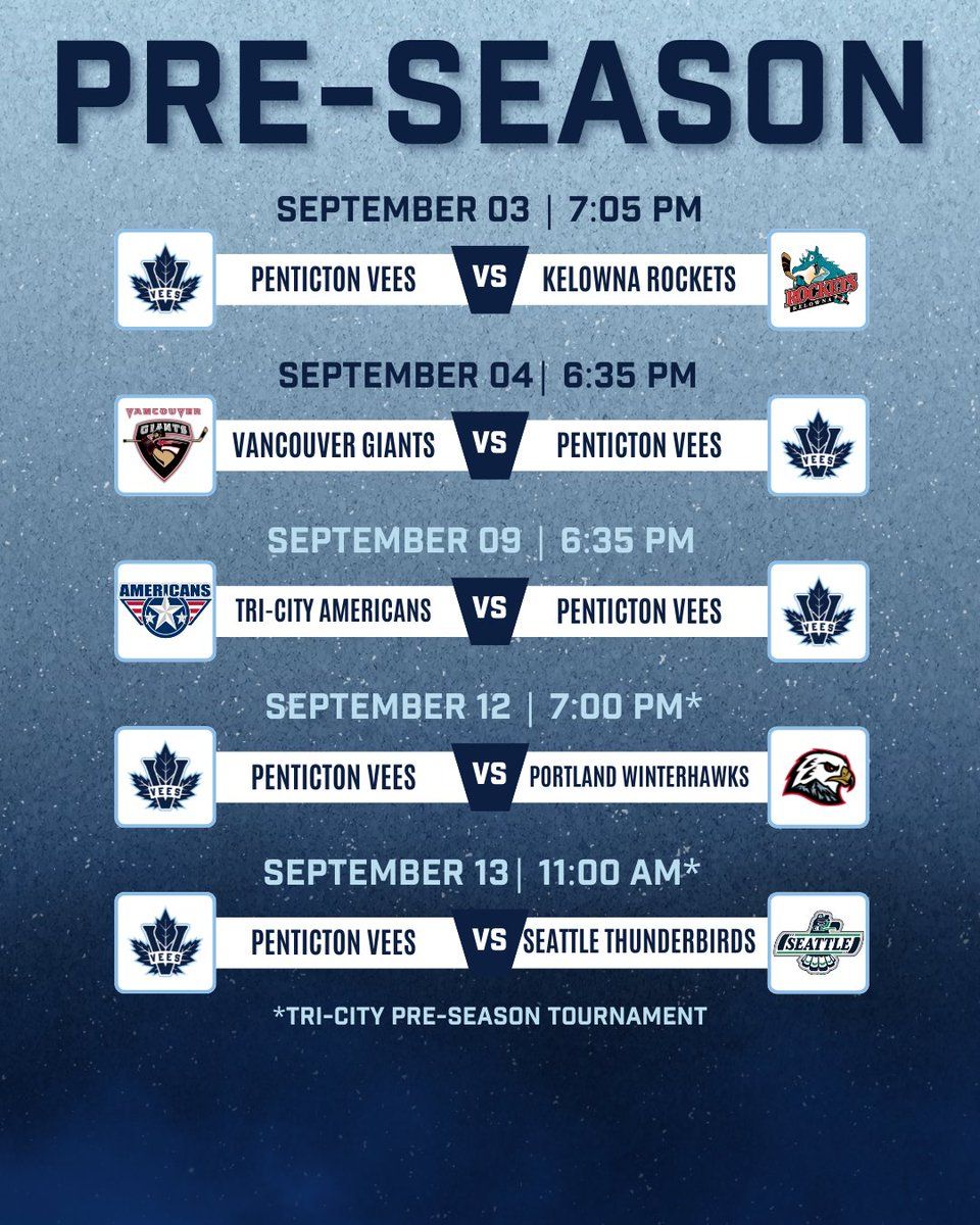 Penticton Vees at Seattle Thunderbirds at ShoWare Center, 12 December | Event in Kent | AllEvents