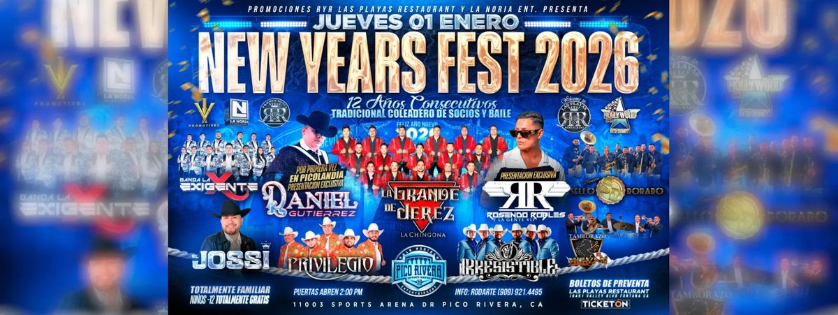 ROSENDO ROBLES, DANIEL GUTIERREZ & MAS EN PICO RIVERA, 1 January | Event in Pico Rivera | AllEvents