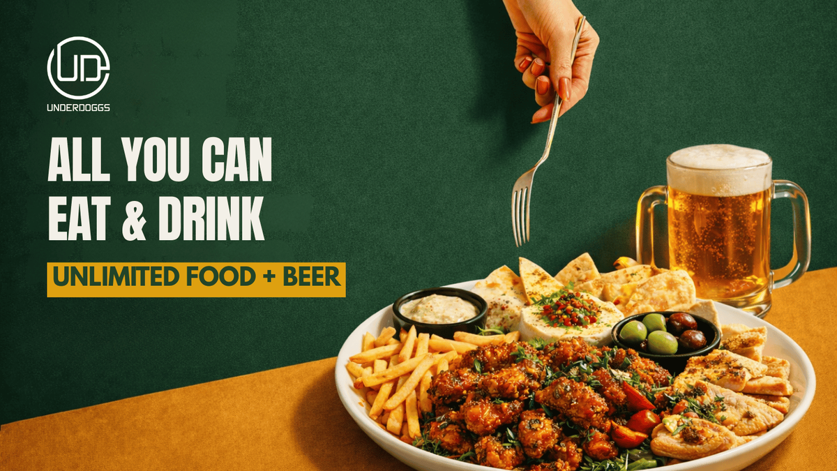 All You Can Eat & Drink Monday at Underdoggs