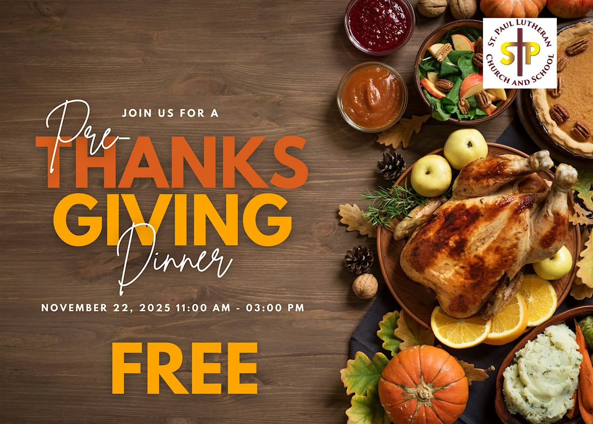 St. Paul Lutheran Church Free Pre-Thanksgiving Dinner, 31 December | Event in Chicago | AllEvents