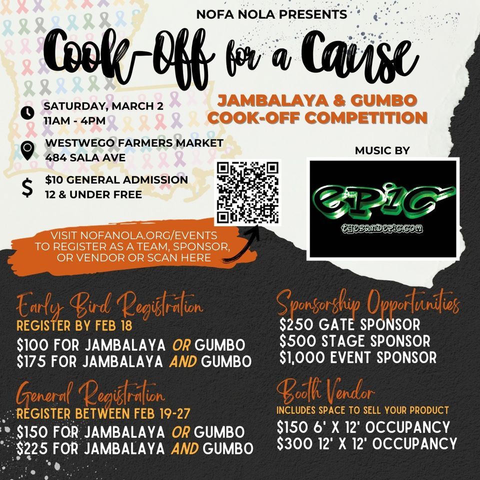 2024 CookOff for a Cause Jambalaya & Gumbo CookOff Competition