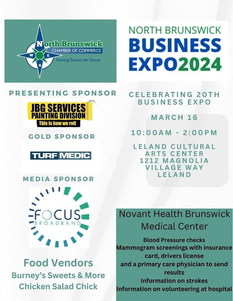 North Brunswick Business Expo, Leland Cultural Arts Center, 21 March