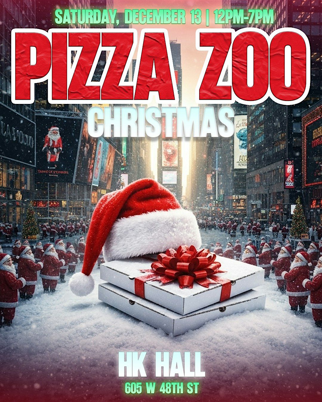 PIZZA ZOO CHRISTMAS, 13 December | Event in New York | AllEvents