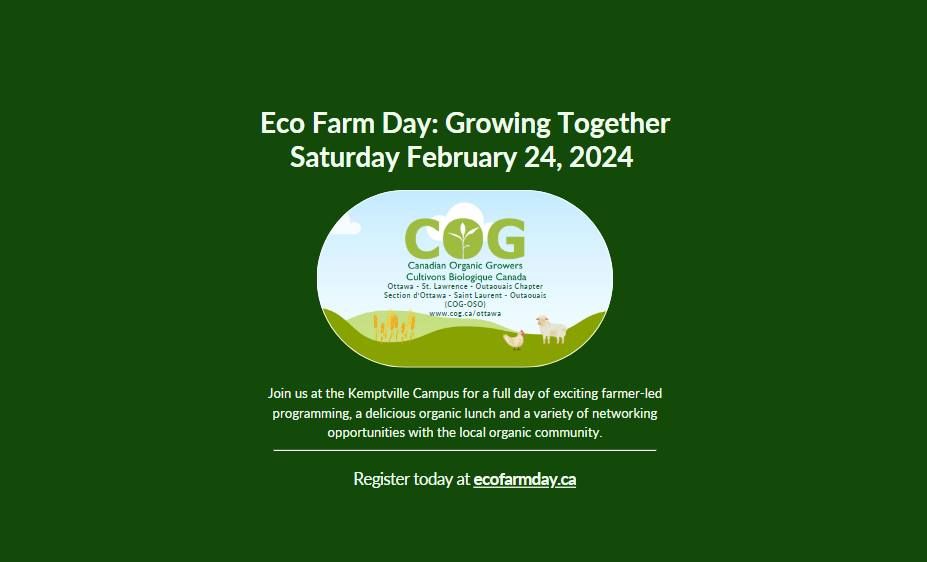 Eco Farm Day, Kemptville Campus, 24 February