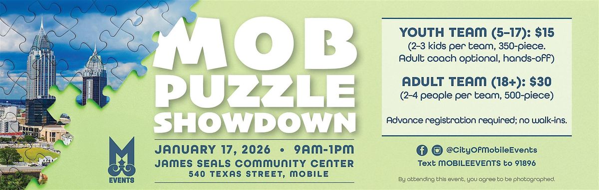 MOB Puzzle Showdown, 17 January | Event in Mobile | AllEvents