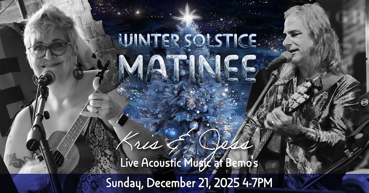 Kris Pride & Jess Deal: Winter Solstice Matinee, 21 December | Event in Bay City | AllEvents