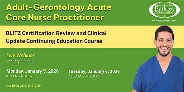Adult-Gerontology Acute Care Nurse Practitioner, 5 January | Event in Richmond | AllEvents