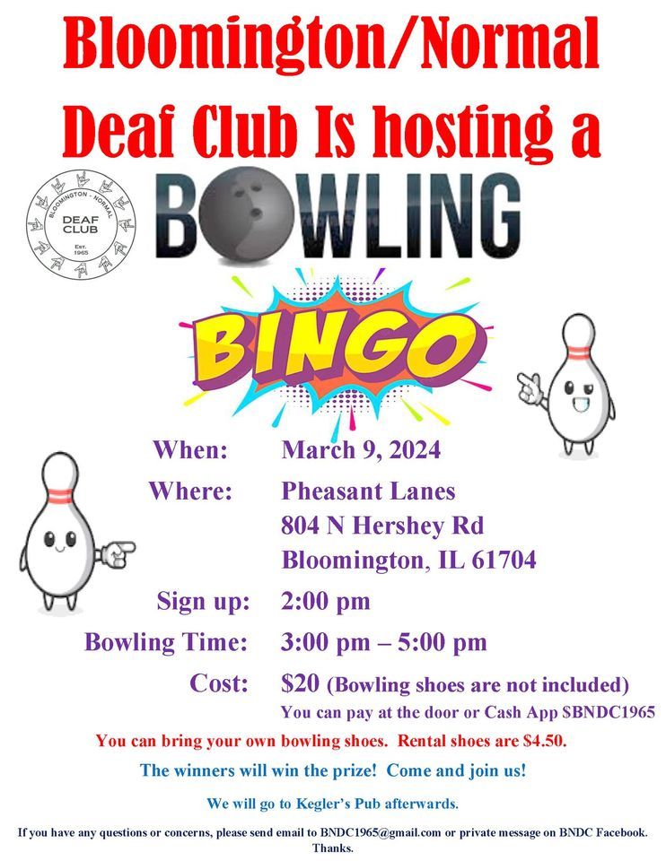 Bowling Bingo, Pheasant Lanes, Bloomington, March 9 2024 AllEvents.in