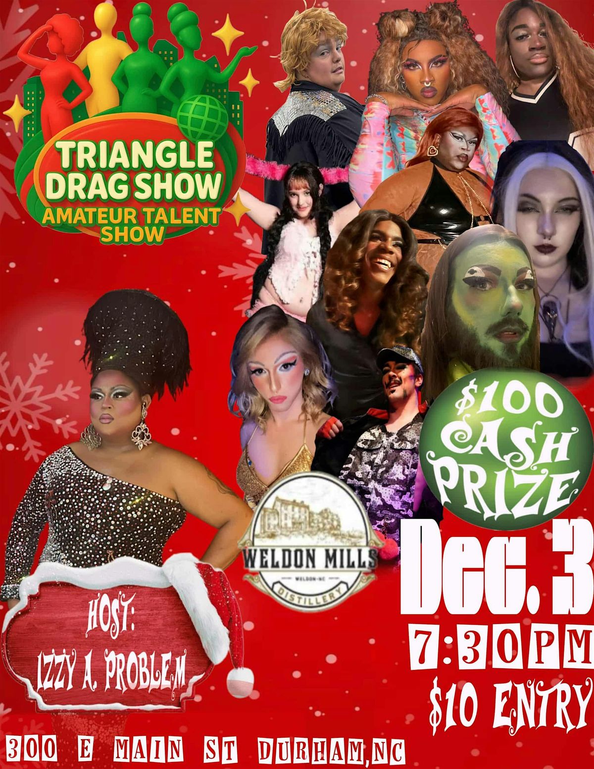 Drag Show At Weldon Mills Distillery, 3 December | Event in Durham | AllEvents