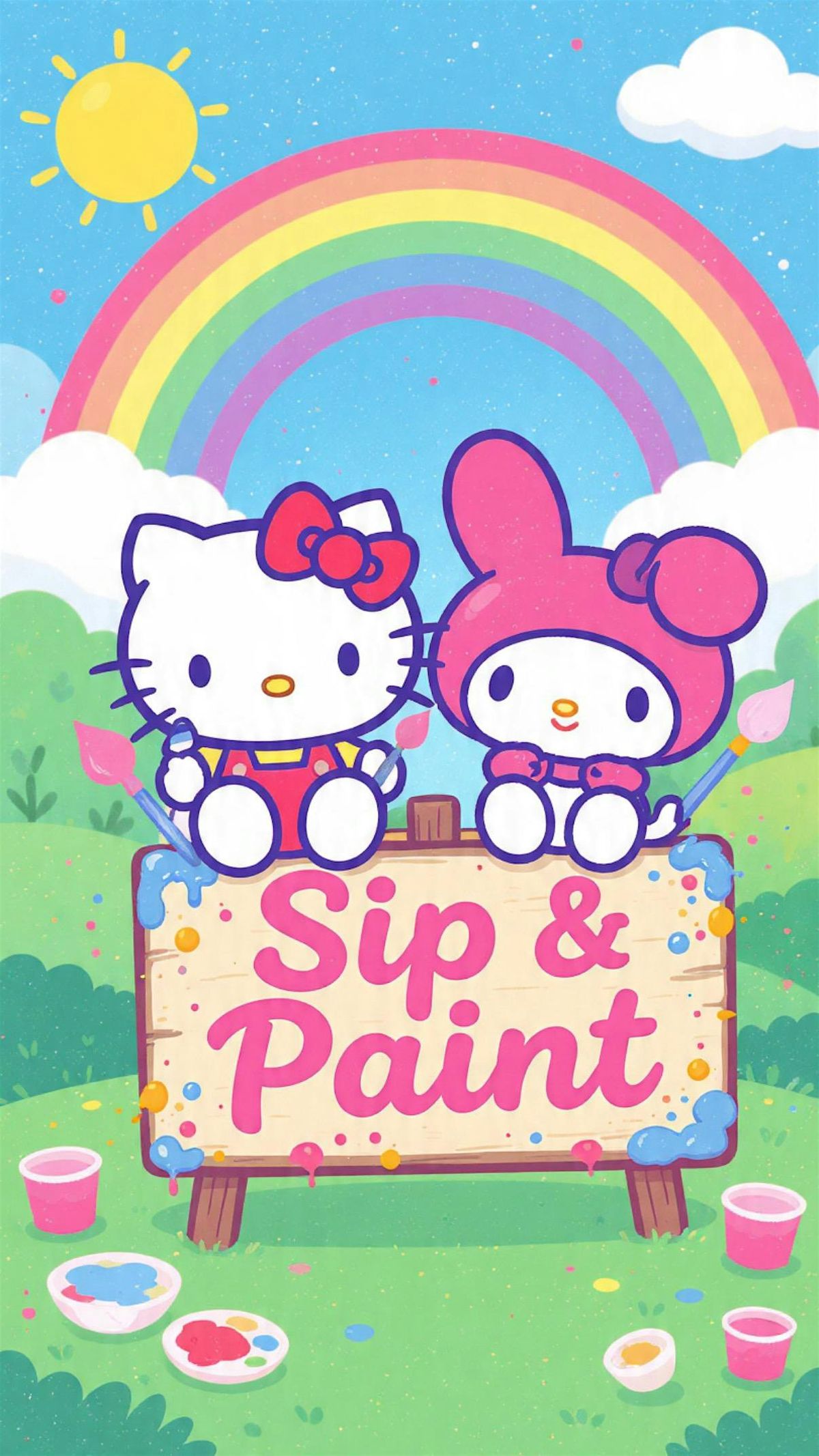 Sip & Paint Hello Kitty and Friends, Fallbrook, 14 March 2026 | AllEvents