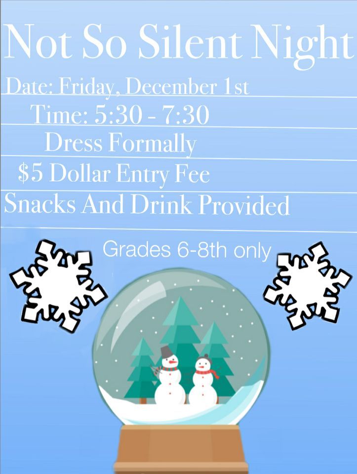 Middle School Dance Not So Silent Night, West Ridge Academy Charter