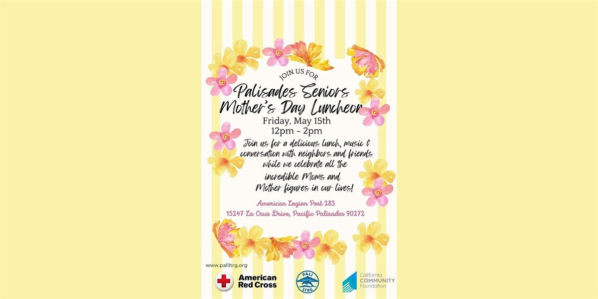 Palisades Seniors Mother's Day Luncheon — American Legion Palisades Post 283