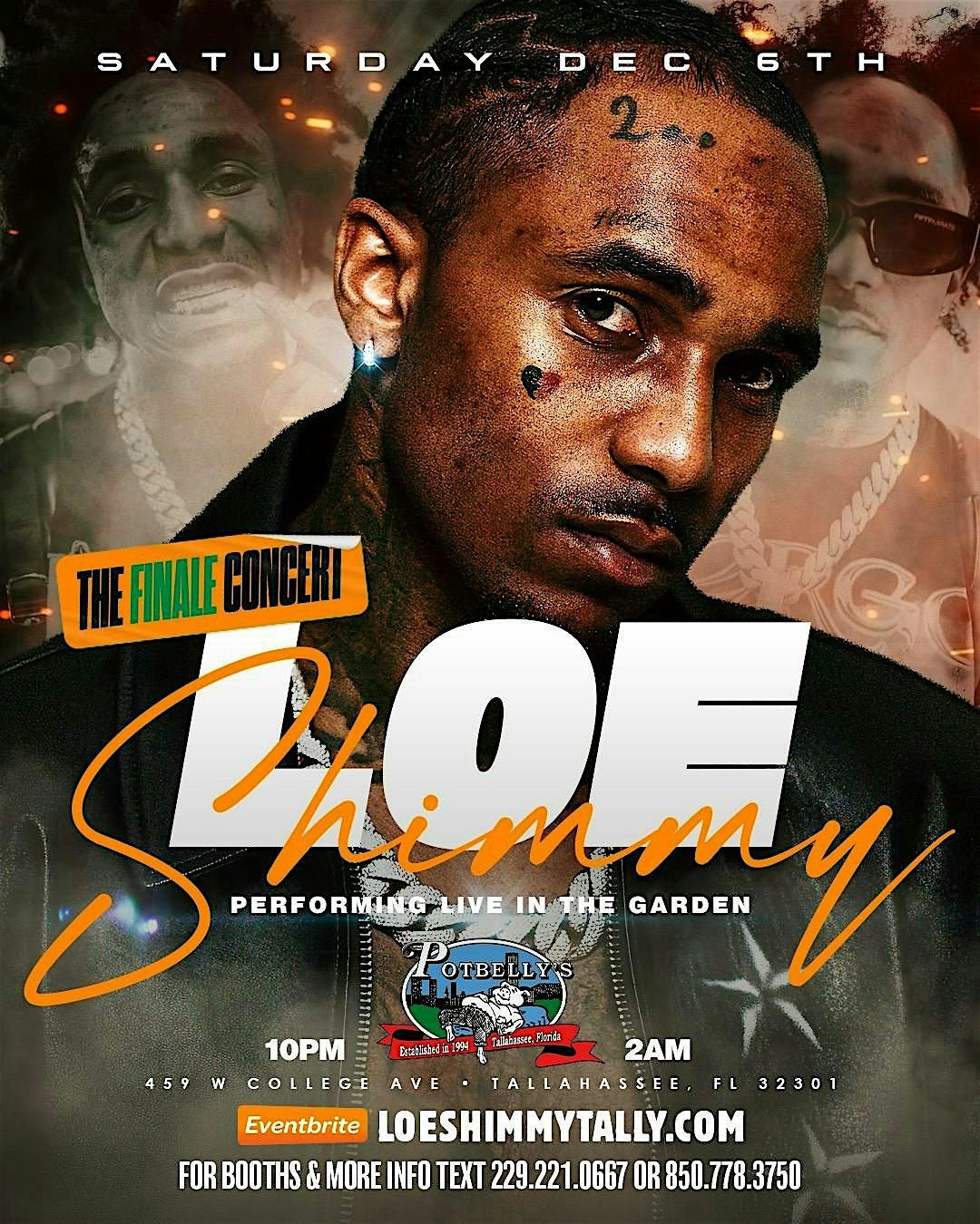 LOE SHIMMY LIVE IN THE GARDEN; FALL FINALE, 6 December | Event in Tallahassee | AllEvents