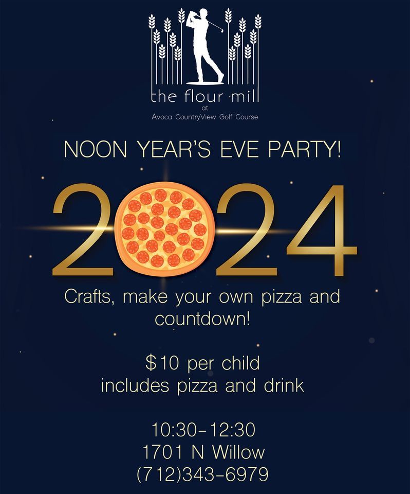 Noon Years Eve Party for Kids, The Flour Mill, Elk Horn, 31 December
