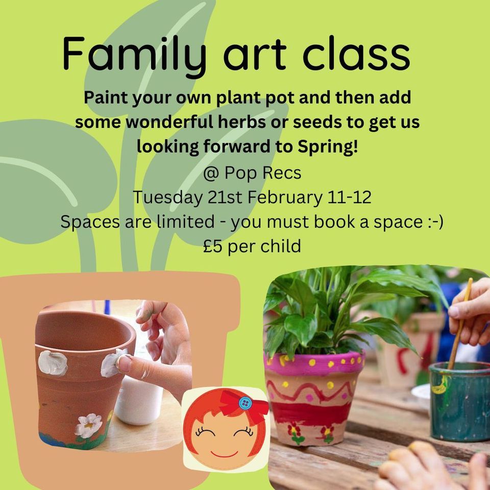 Family art plants and paint, Pop Recs Ltd, Sunderland, February 21 2023 AllEvents.in
