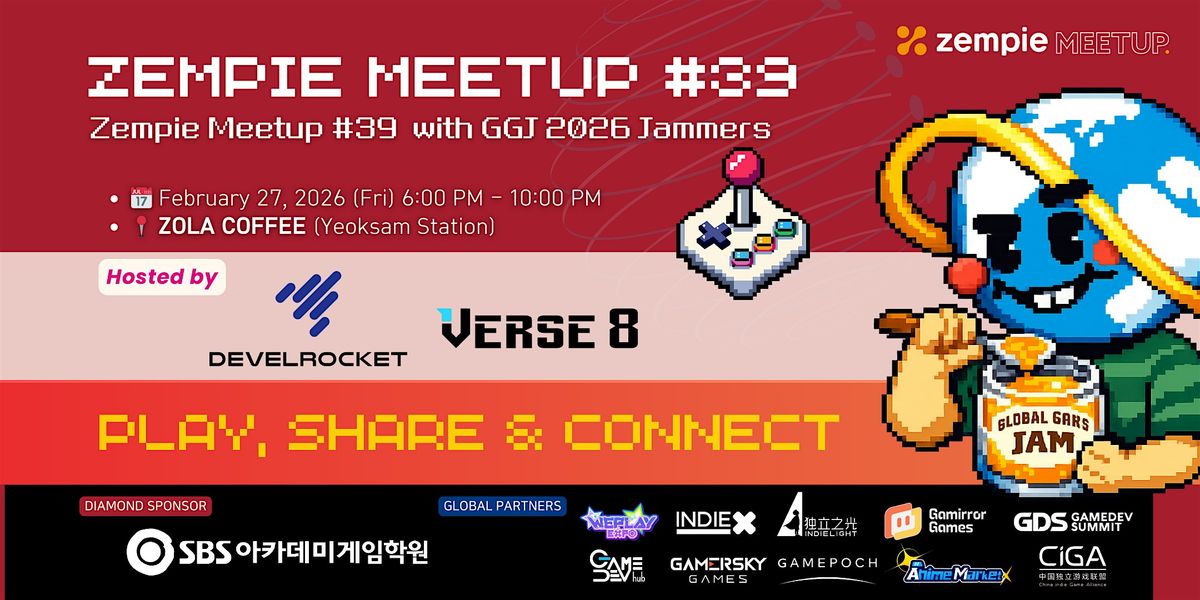 Zempie Meetup #39 | GGJ 2026 Jammers Showcase &amp; Networking