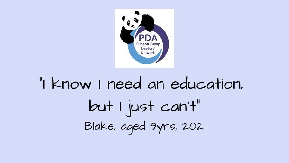 Support Group for PDA for autistic children with signs of
