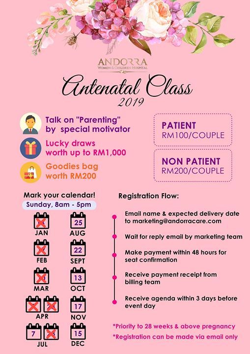 Andorra Hospital Antenatal Class Andorra Women Children Hospital Putrajaya December 15 2019 Allevents In