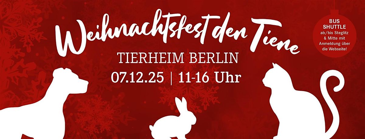 Weihnachtsfest der Tiere - Tierheim Berlin - BUS SHUTTLE Hinfahrt, 7 December | Event in Berlin | AllEvents