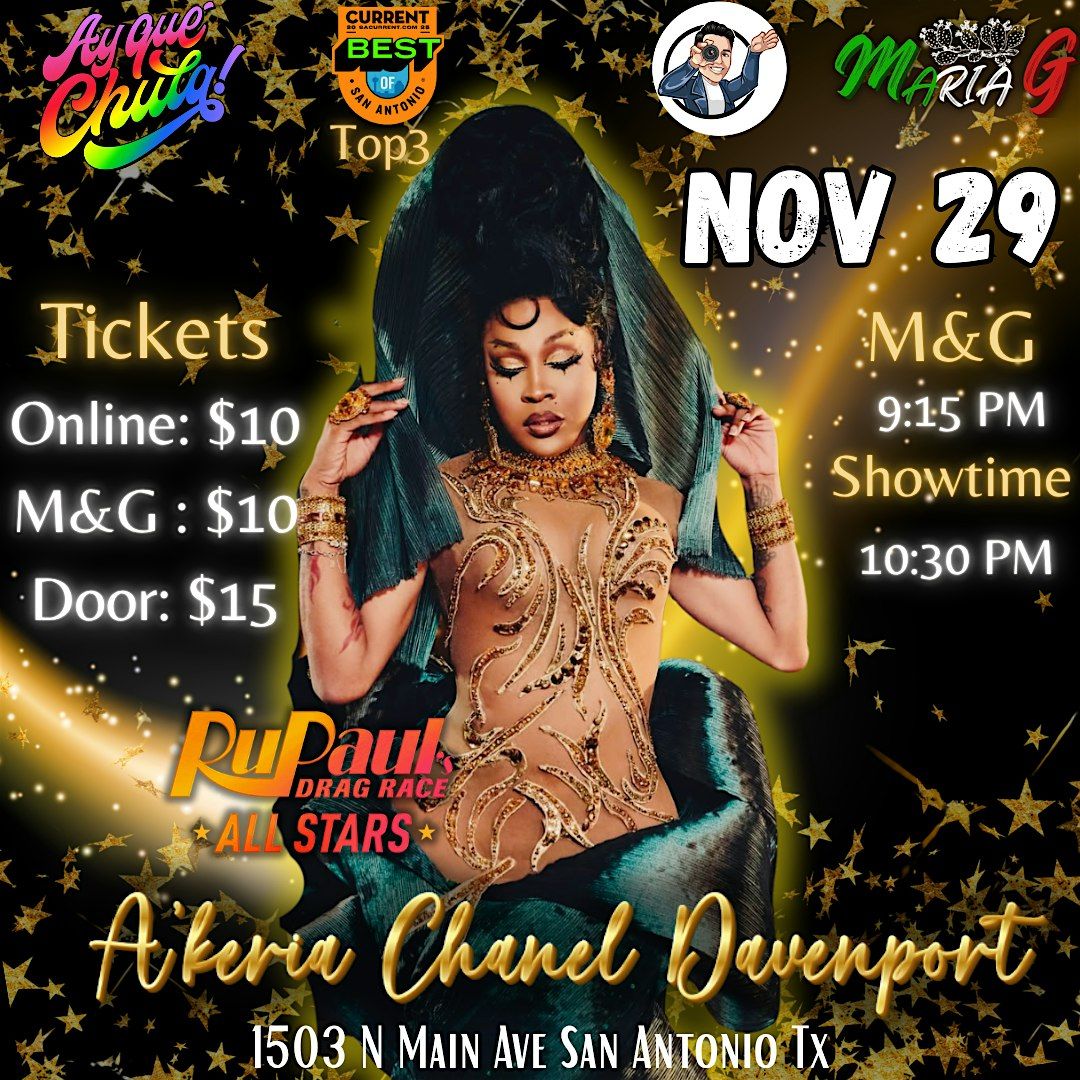 Rupaul Drag Race: A’keria Chanel Davenport, 29 November | Event in San Antonio | AllEvents