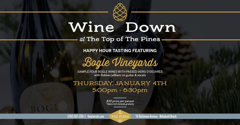 Wine Down Happy Hour at The Top of The Pines, The Pines Rehoboth Beach