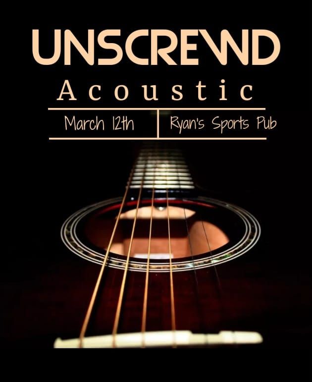 Taco Tuesday with Unscrewd Acoustic , Ryans Sports Pub & Billiards, New