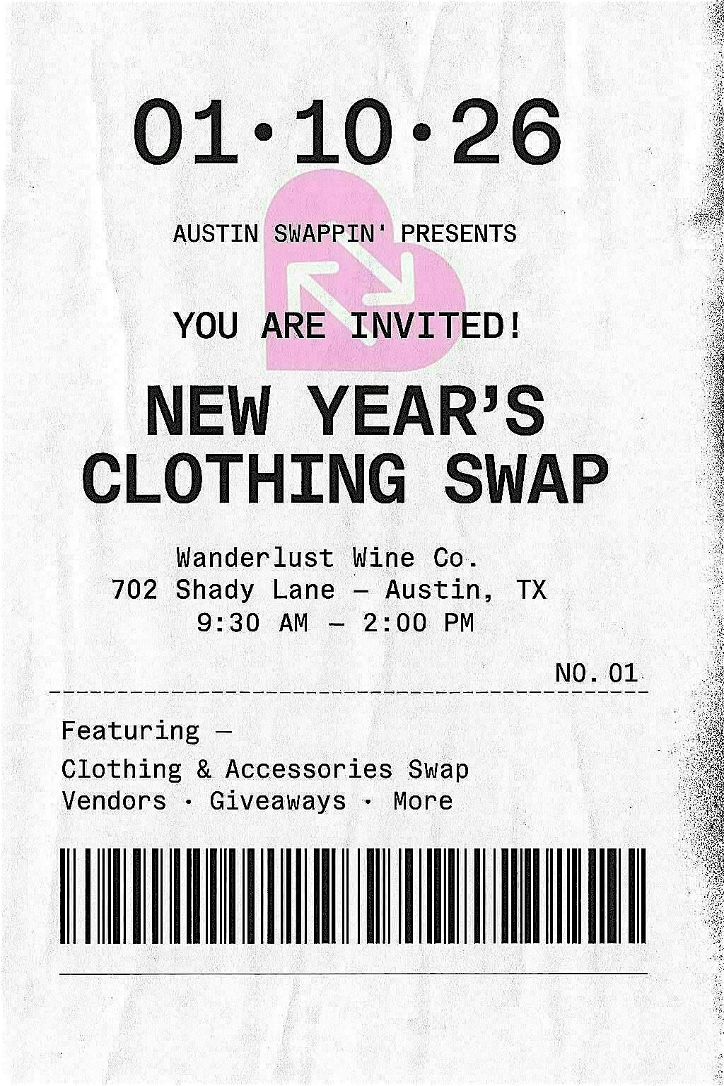 Austin  Swappin NEW YEARS Clothing Swap!, 10 January | Event in Austin | AllEvents