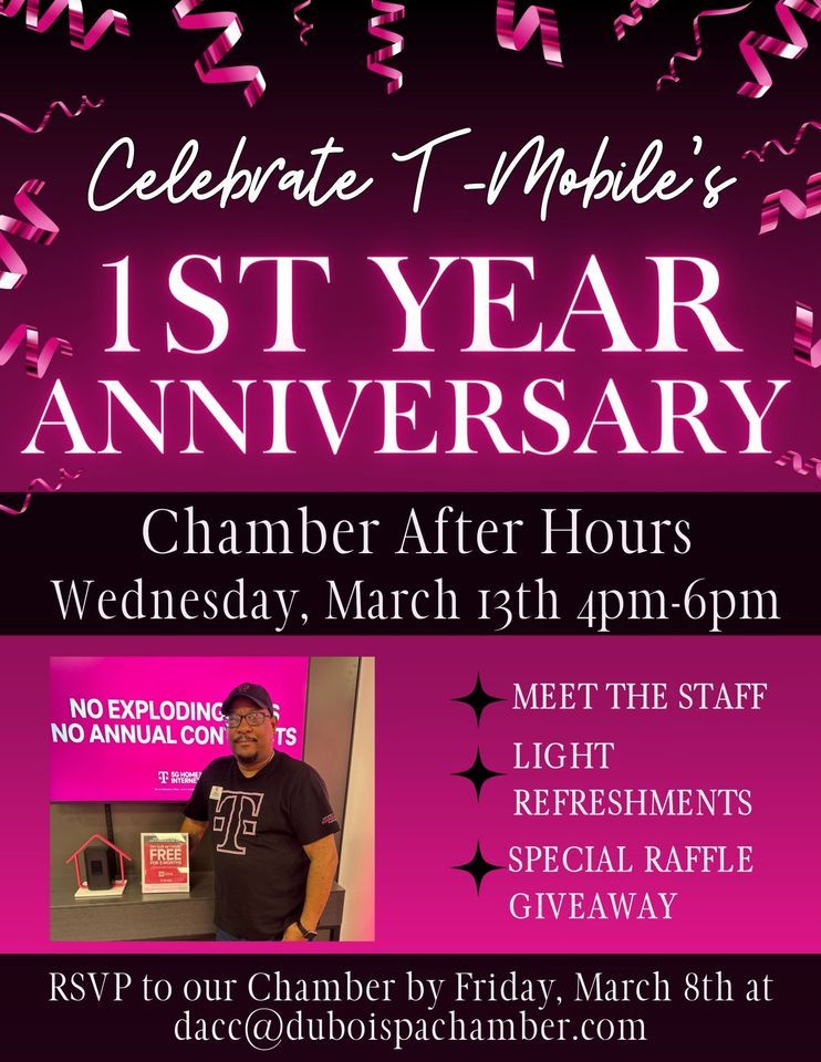 TMobile 1st Year Anniversary Chamber After Hours , 5820 Shaffer Rd