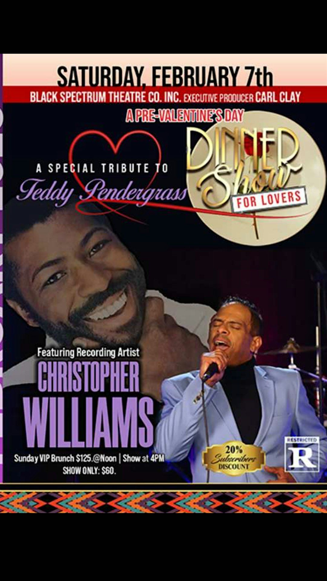 Black Spectrum Theatre Co. Inc. A Special Tribute To Teddy Pendergrass, 7 February | Event in Queens | AllEvents