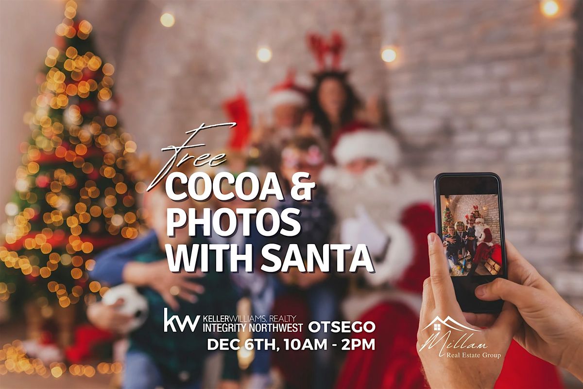 Free Cocoa & Photos with Santa at KW Realty Integrity NW on December 6th, 6 December | Event in Otsego