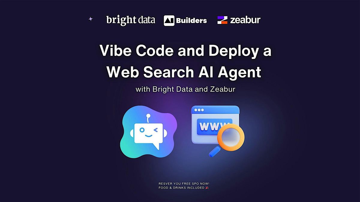 Vibe Code and Deploy a Web Search AI Agent: AI Agent Workshop, 26 November | Event in Singapore | AllEvents