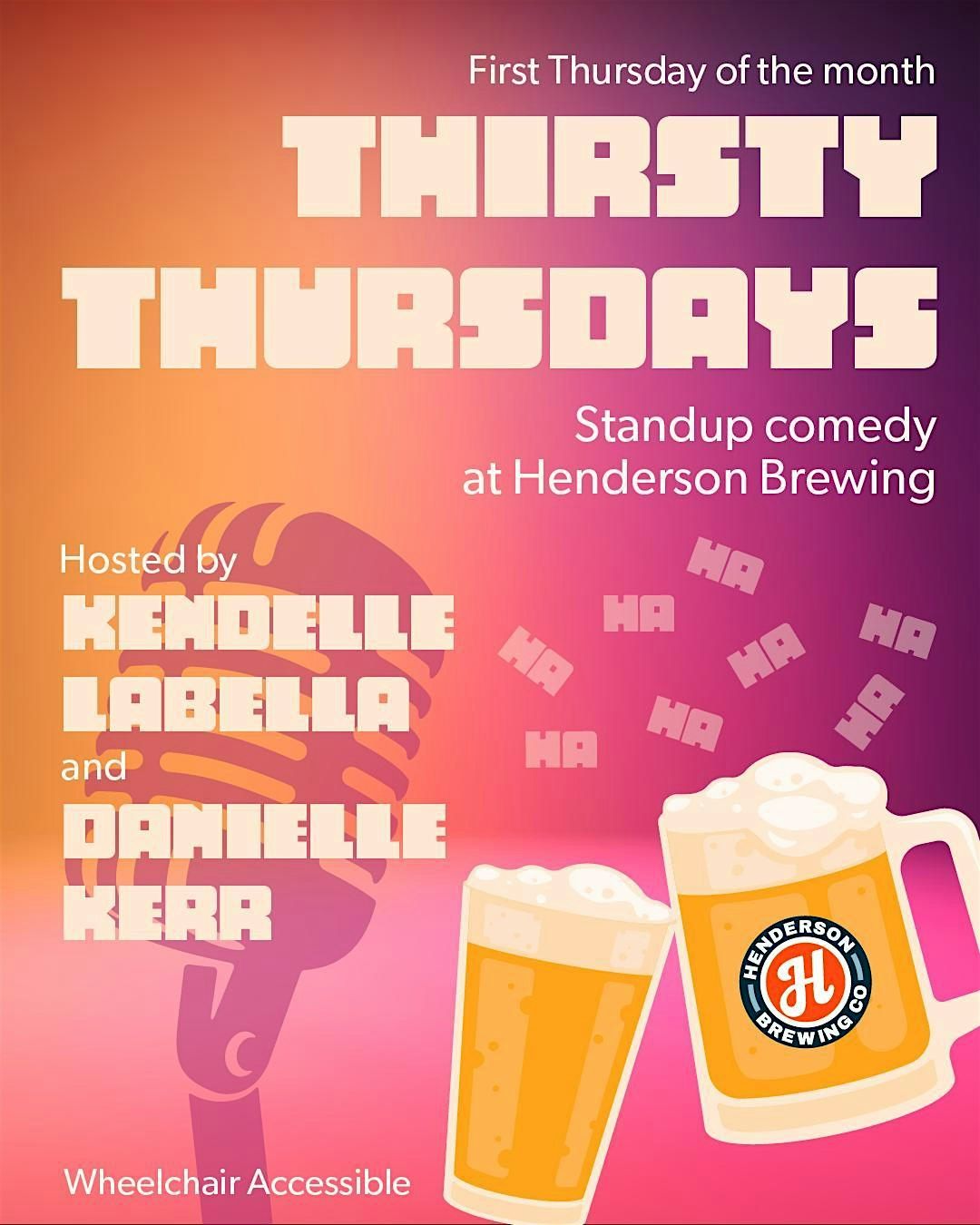 Thirsty Thursdays: Standup Comedy at Henderson Brewing, 1 January | Event in Toronto | AllEvents