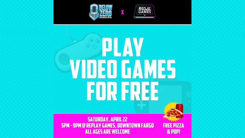 BZW Meet and Greet at Replay Games! Play for free along with free pizza
