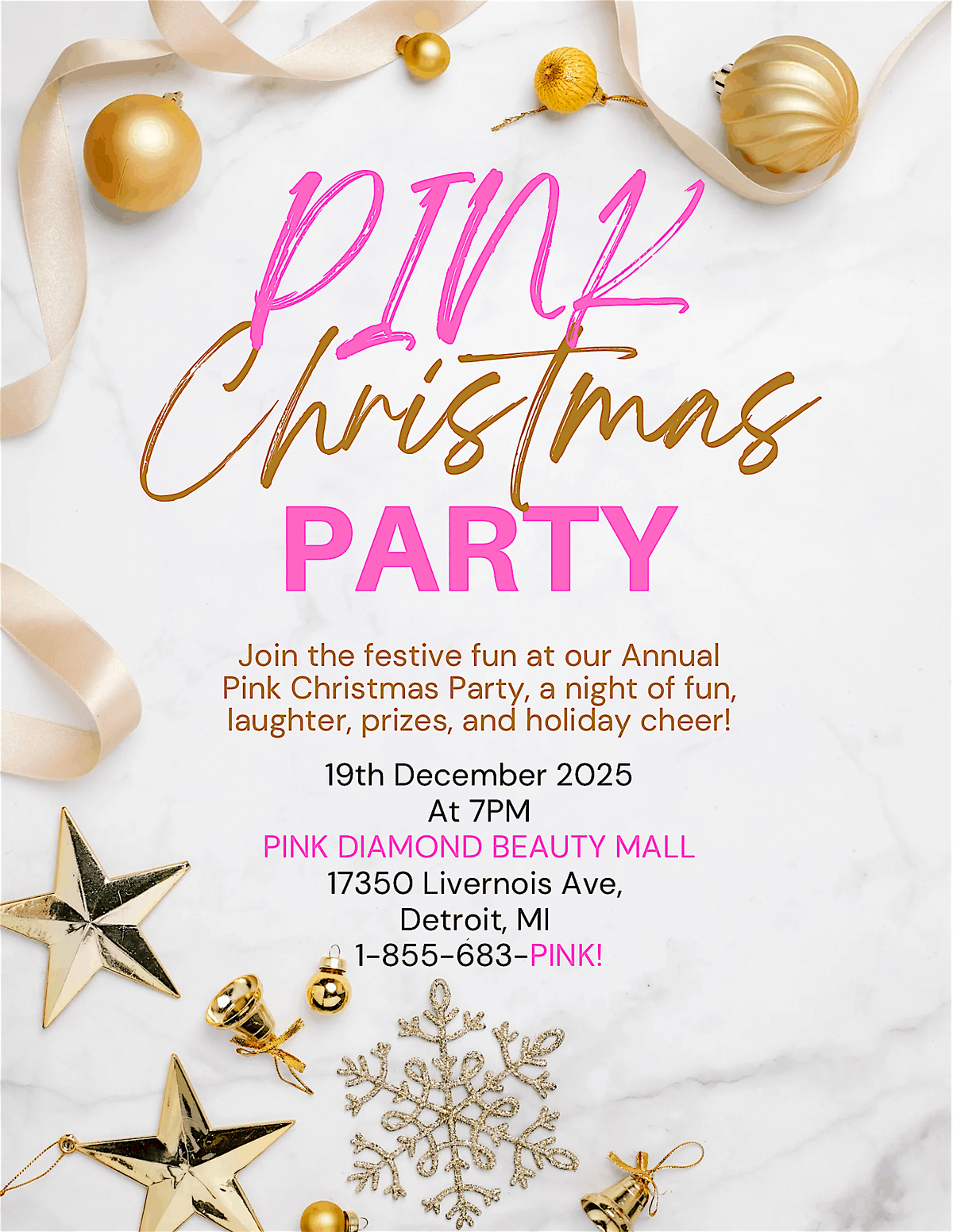 PINK CHRISTMAS HOLIDAY MIXER, 19 December | Event in Detroit | AllEvents