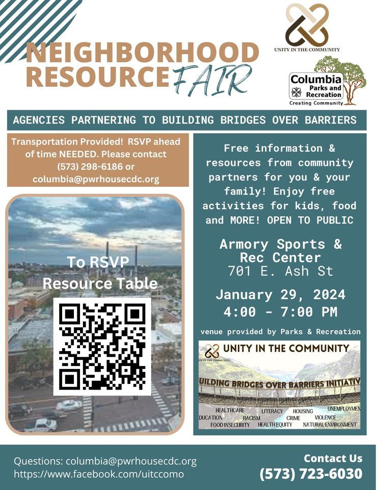 Unity in the Community Neighborhood Resource Fair, Armory Sports and