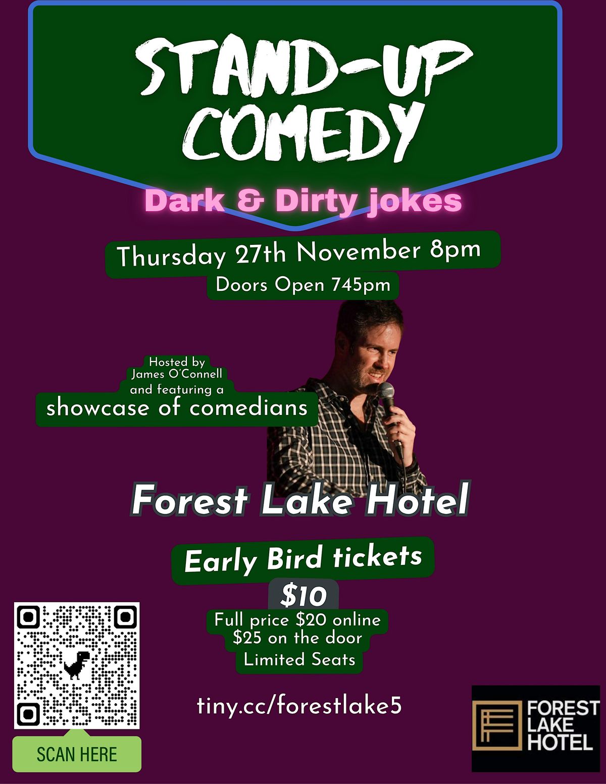Stand-up Comedy in Forest Lake (Dark & Dirty jokes), 27 November | Event in Forest Lake | AllEvents