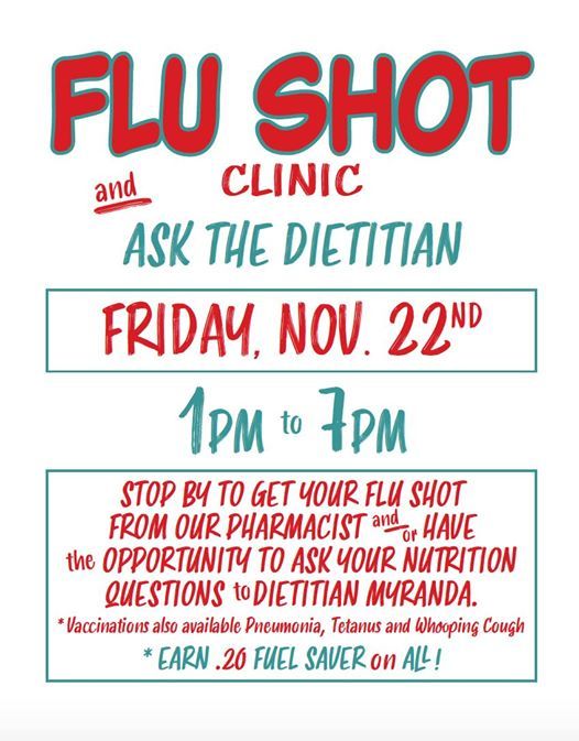 Flu Shot Clinic at HyVee, Sioux Falls