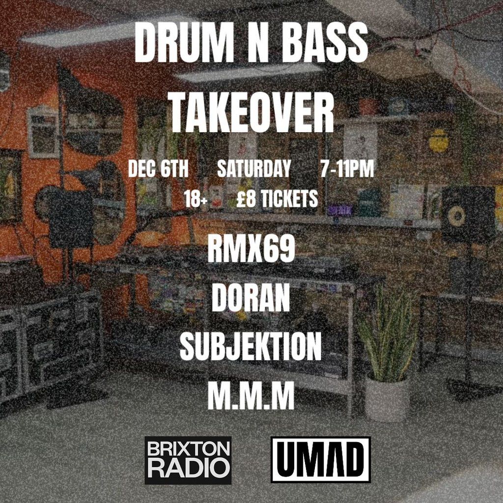 UMAD ... Drum N Bass Takeover, 6 December | Event in London | AllEvents