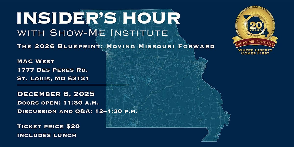 The 2026 Blueprint: Moving Missouri Forward, 8 December | Event in Des Peres | AllEvents
